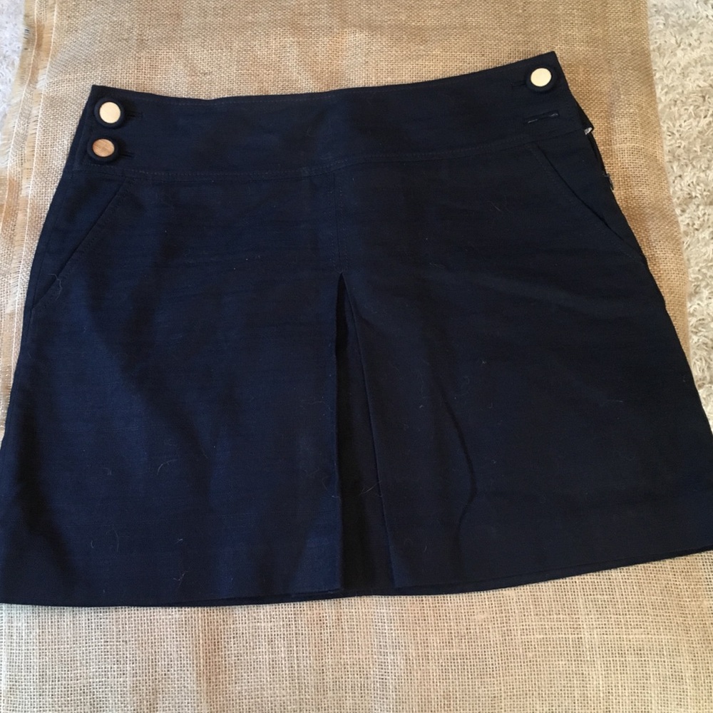J Crew navy skirt. Size 12. Like new!